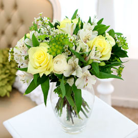 [ fourseasons flower /계절꽃사용] fourseasons NO Pastel yellow bouquet 꽃배달