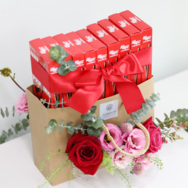 [빼빼로데이] Pepero in flower package - 달콤한 초콜렛 사랑(10개한정) 꽃배달