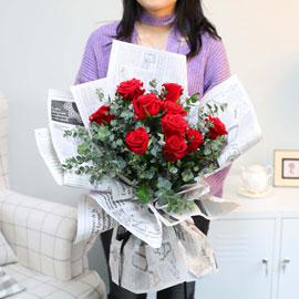 女人 꽃배달
