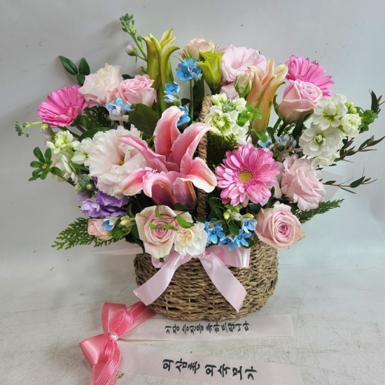 부드러운 핑크의 선물 꽃배달