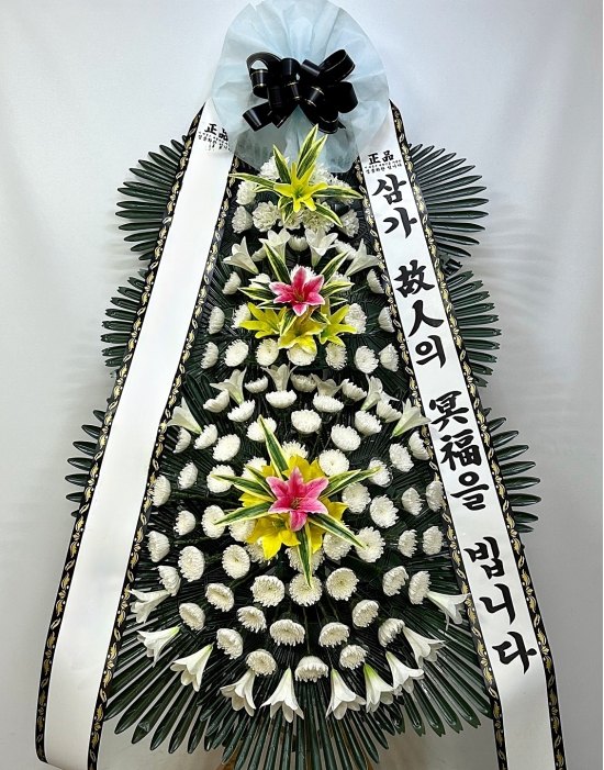 3단 근조화환 기본형 꽃배달